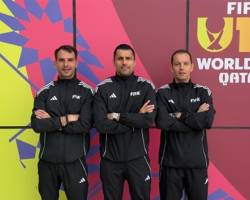 H AΝΑΡΤΗΣΗ ΤΗΣ ΕΠΟ " ΜΕΓΑΛΗ ΔΙΑΚΡΙΣΗ ΓΙΑ ΤΗΝ ΕΛΛΗΝΙΚΗ ΔΙΑΙΤΗΣΙΑ  ΚΑΘΩΣ Ο ΔΙΑΙΤΗΤΗΣ ΒΑΣΙΛΗΣ ΦΩΤΙΑΣ ΚΑΙ ΟΙ ΒΟΗΘΟΙ ΑΝΔΡΕΑΣ ΜΕΙΝΤΑΝΑΣ ΚΑΙ ΜΙΧΑΛΗΣ ΠΑΠΑΔΑΚΗΣ ΠΟΥ ΕΧΟΥΝ ΕΠΙΛΕΓΕΙ ΝΑ ΔΕΥΘΥΝΟΥΝ ΑΓΩΝΕΣ ΤΟΥ FIFA Wold Cup 17 ΣΤΟ  ΚΑΤΑΡ 