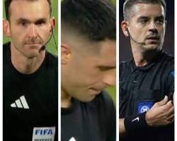 TΡΕΙΣ ΡΕΦ ..ΕΒΓΑΛΑΝ ΔΥΟ ΜΑΤΣ Ο ΤΣΑΚΑΛΙΔΗΣ ΣΤΗ ΤΡΙΠΟΛΗ  ΗΤΑΝ ΣΩΣΤΟΣ  ΚΑΙ ΔΙΚΑΙΟΣ ΣΤΗ ΛΑΡΙΣΑ Ο ΖΑΜΠΑΛΑΣ ΕΚΤΟΣ ΟΤΙ ΤΟΝ ΔΙΟΡΘΩΣΕ Ο ΚΟΥΜΠΑΡΑΚΗΣ ΣΕ ΠΕΝΑΛΤΥ ΥΠΕΡ ΑΤΡΟΜΗΤΟΥ ΑΠΟΧΩΡΗΣΕ ΣΤΟ 63 ΜΕ ΤΡΑΥΜΑΤΙΣΜΟ ΤΟΝ ΑΝΤΙΚΑΤΕΣΤΗΣΕ Ο ΠΑΝΕΤΟΙΜΟΣ ΓΙΟΥΜΑΤΖΙΔΗΣ 